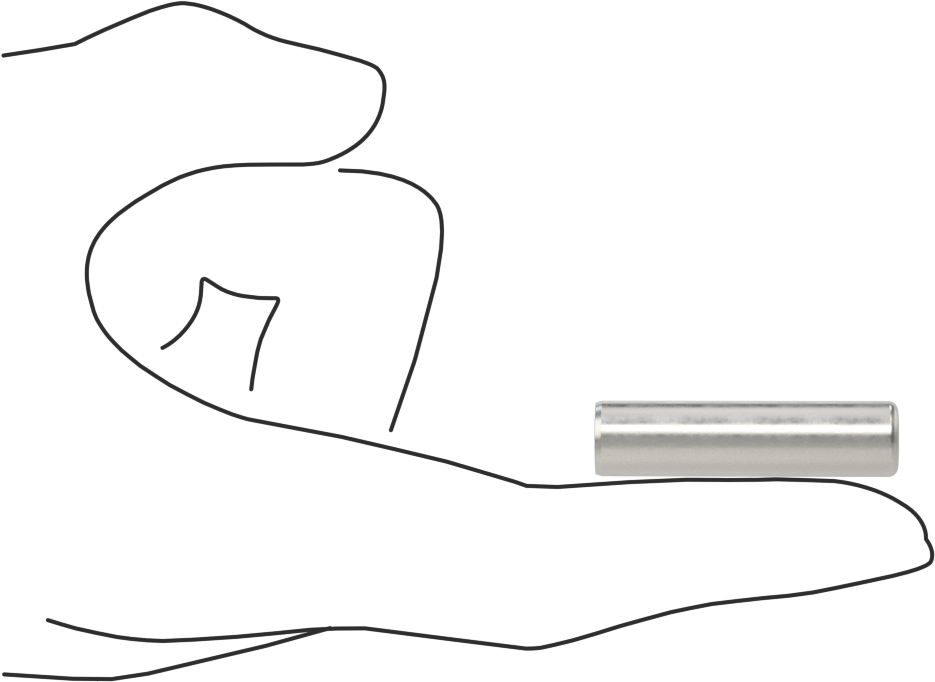 McMaster 98381A628 Dowel Pin, Pack of 10, Alloy Steel, 3/8" Diameter, 1-1/2" Long