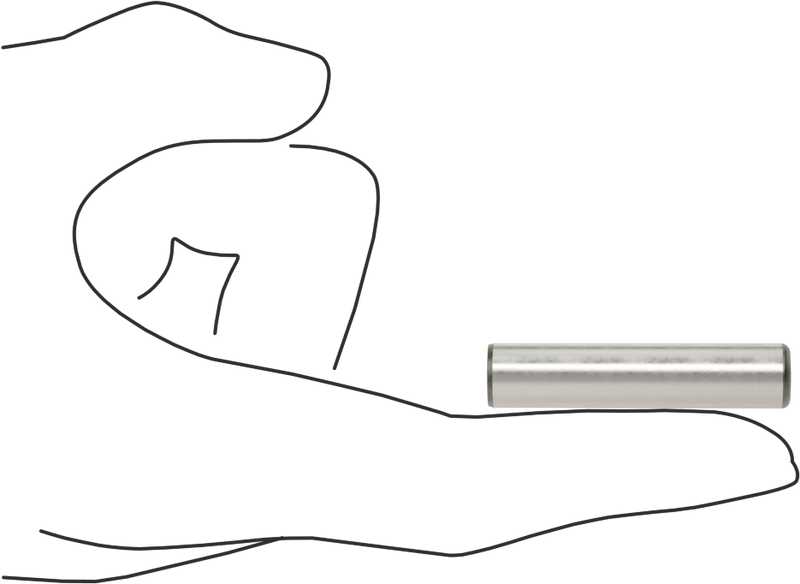 McMaster 98381A630 Dowel Pin, Pack of 10, Alloy Steel, 3/8" Diameter, 1-3/4" Long
