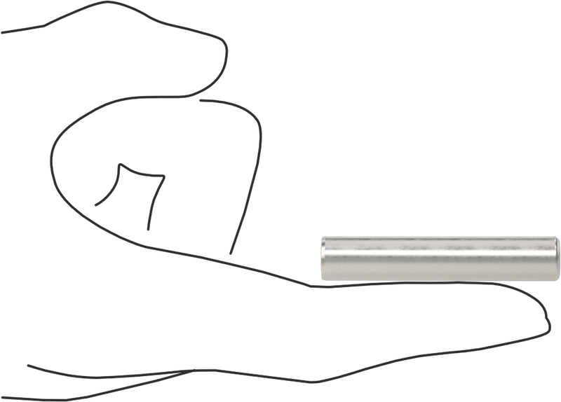 McMaster 98381A632 Dowel Pin, Pack of 10, Alloy Steel, 3/8" Diameter, 2" Long