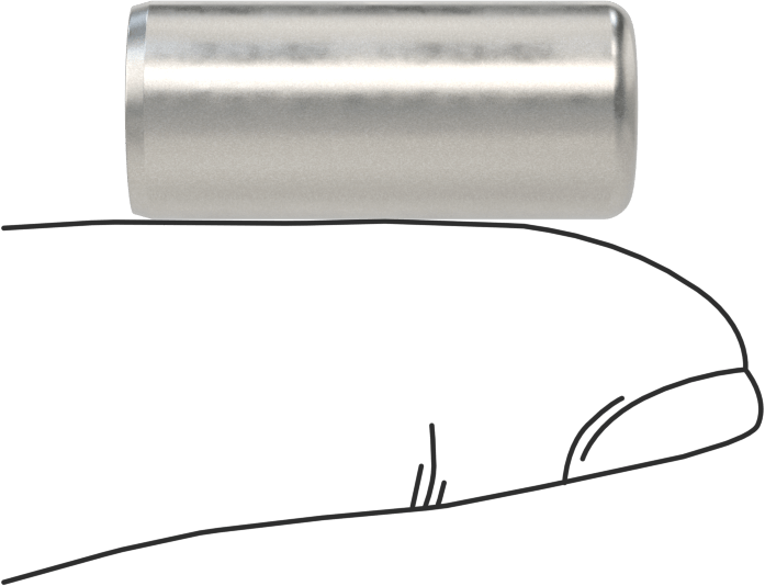 McMaster 98381A669 Dowel Pin, Pack of 10, Alloy Steel, 7/16" Diameter, 1" Long