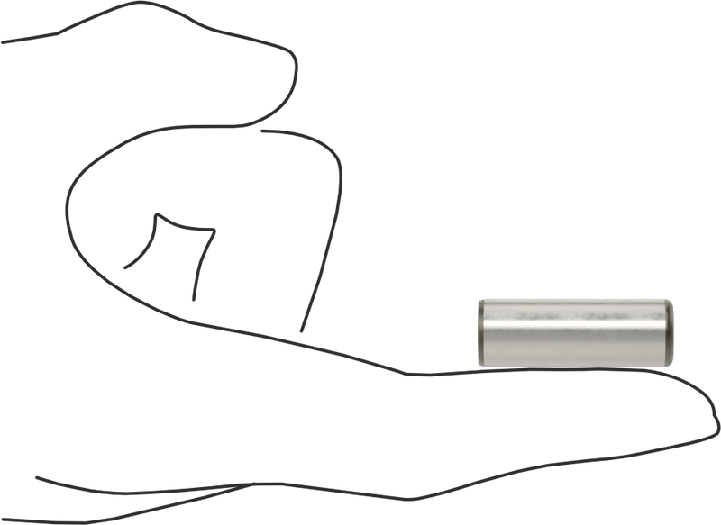 McMaster 98381A671 Dowel Pin, Pack of 10, Alloy Steel, 7/16" Diameter, 1-1/4" Long