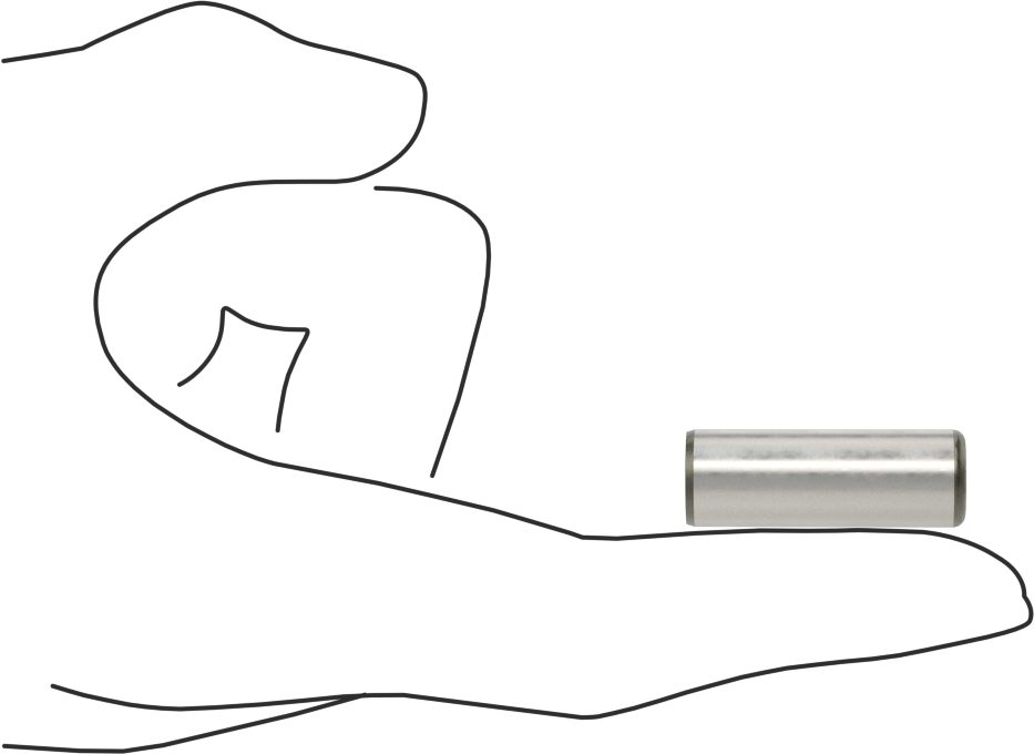 McMaster 98381A671 Dowel Pin, Pack of 10, Alloy Steel, 7/16" Diameter, 1-1/4" Long