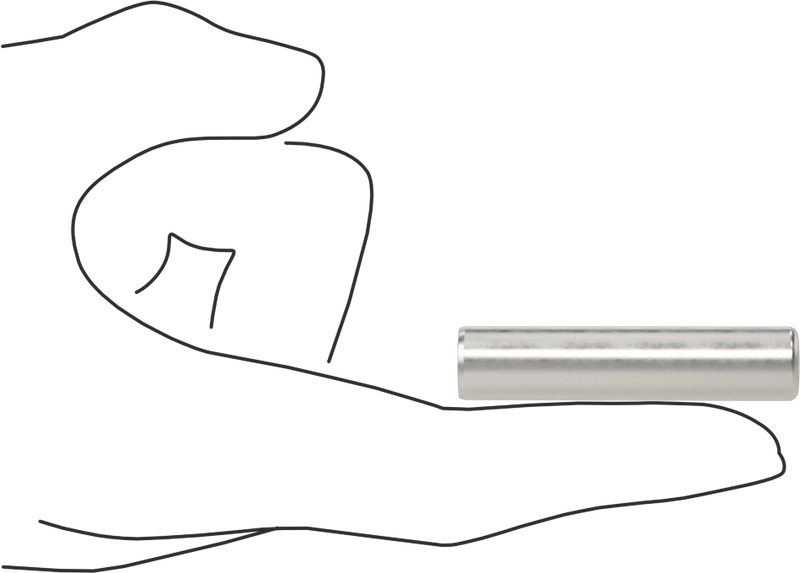 McMaster 98381A677 Dowel Pin, Pack of 10, Alloy Steel, 7/16" Diameter, 2" Long