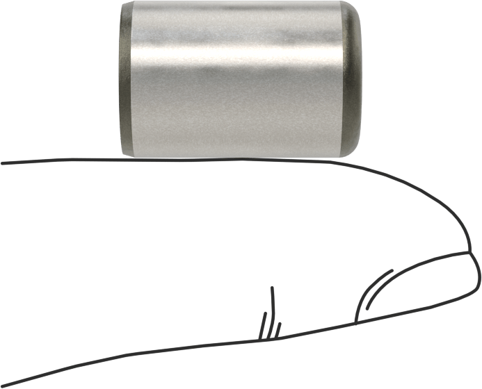 McMaster 98381A710 Dowel Pin, Pack of 10, 4140 Alloy Steel, 1/2" Diameter, 3/4" Long
