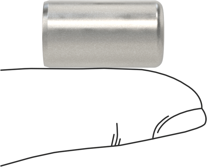McMaster 98381A711 Dowel Pin, Pack of 5, Alloy Steel, 1/2" Diameter, 7/8" Long
