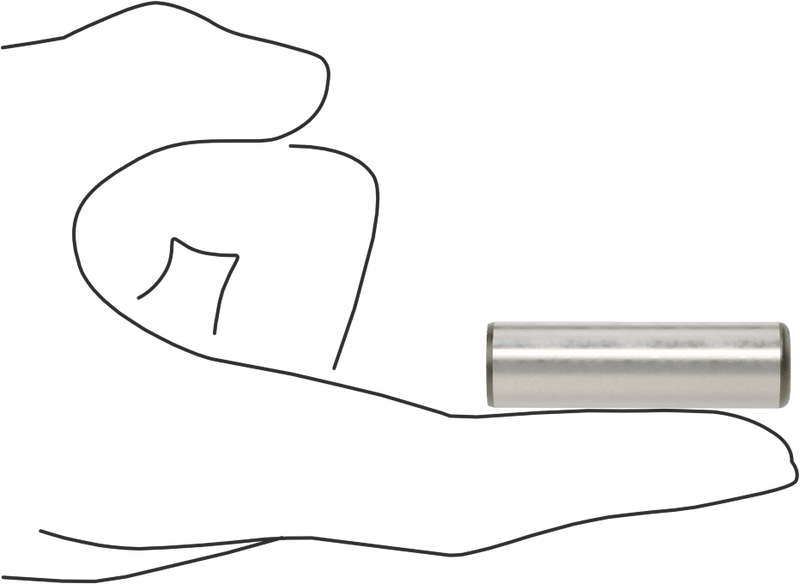 McMaster 98381A718 Dowel Pin, Pack of 5, Alloy Steel, 1/2" Diameter, 1-3/4" Long
