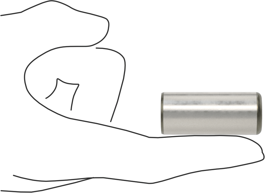 McMaster 98381A807 Dowel Pin, Pack of 5, 4140 Alloy Steel, 3/4" Diameter, 1-3/4" Long