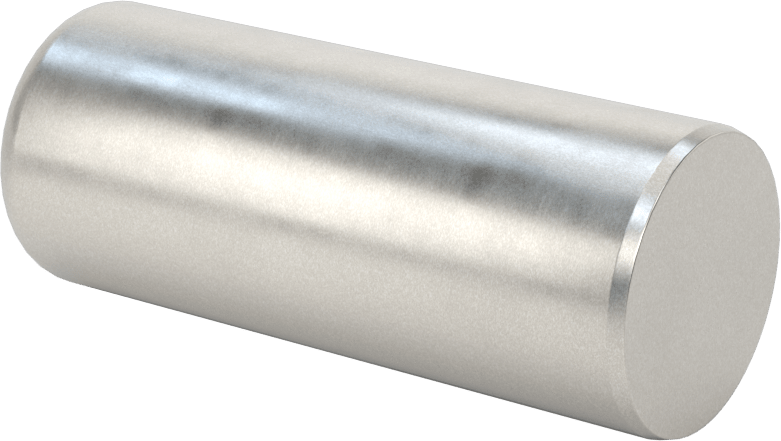 McMaster 98381A914 Dowel Pin, 4140 Alloy Steel, 1" Diameter, 2-1/2" Long