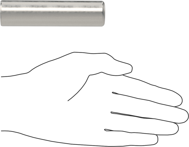 McMaster 98381A920 Dowel Pin, 4140 Alloy Steel, 1" Diameter, 4" Long