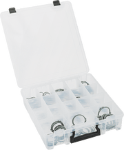 McMaster 98552A985 External Retaining Ring Assortment, for Metric with 440 Pieces, Zinc-Chromate Plated Steel