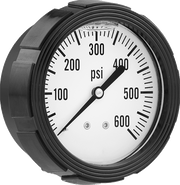 McMaster 9880T21 Vibration-&Corrosion-Resistant Pressure Gauge, High-Clarity, 1/4 NPT Center Back Connection, 2-1/2" Dial