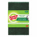 Scotch - Brite 222 Scotch - Brite Heavy Duty Scour Pad Synthetic Fiber, 6 in Lg, 3 3/4 in Wd, 2 PK - KVM Tools Inc.KV874KZ4