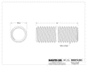 McMaster 99067A263 Medium - Strength Threaded Rod Class 8.8 Zinc - Plated Steel, M18 x 2.5 mm Thread, 1 M Long - KVM Tools Inc.KV99067A263