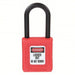 Master Lock 406RED Lockout Padlock Keyed Different, Thermoplastic, Std Body Body Size, Plastic, Red - KVM Tools Inc.KV1TDC9