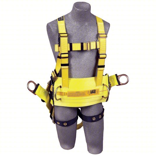 3M DBI - SALA 1106106 Full Body Harness Gen Use, Vest Harness, Mating / Tongue, Mating, L, Belt, Oil and Gas - KVM Tools Inc.KV9Y148