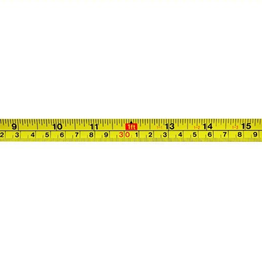 Keson PGT18M10V Tape Measure Inch/Metric, Nonmagnetic Single Hook Tip, Plastic, 10 ft / 3 m, 5 ft Standout Lg - KVM Tools Inc.KV22N893