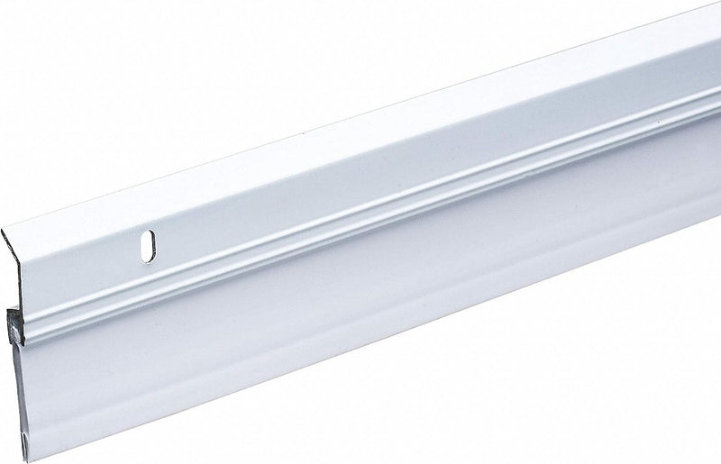 Frost King A82/36W Door Sweep, Aluminum/Vinyl, 36 in Lg, 2 3/8 in Wd, White