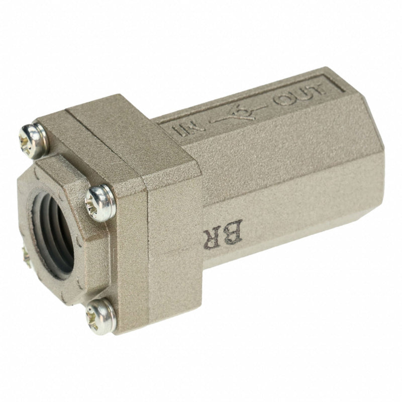 Smc AK2000-N02 Pneumatic Check Valve, Bushing, 1/4 in NPT, 1/4 in NPT, 1 MPa Max. Pressure
