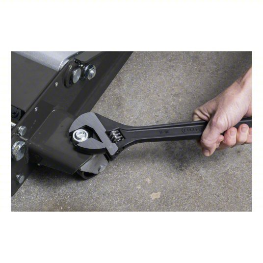 Crescent AT210VS Adjustable Wrench Alloy Steel, Black Oxide, 10 in Overall Lg, 1 5/16 in Jaw Capacity - KVM Tools Inc.KV54XN37