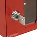 Barska AX11838 Key Box 1 Key Capacity, Single Key Lock, Steel, Red, 4 in Ht, 4 in Wd, 2 in Dp, Wall Mount - KVM Tools Inc.KV45CP15