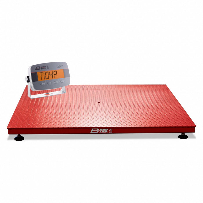 B-Tek BT-FC-7272-10-CL-2 Floor Scale, 10, 000 lb Wt Capacity - Imperial, 2 lb Readability, Floor Scale, 72 in x 72 in