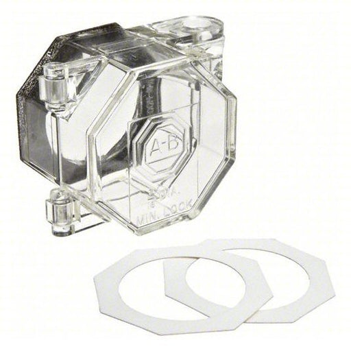 Brady PBL6 Push Button Lockout For 1.2 in Max Button Dia, Clear - KVM Tools Inc.KV3PDE5