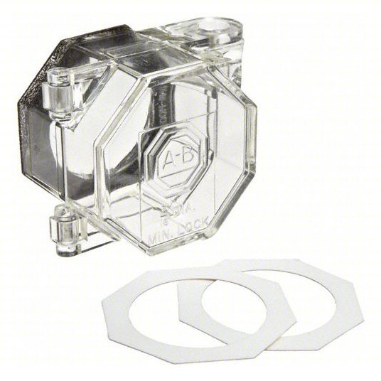 Brady PBL6 Push Button Lockout For 1.2 in Max Button Dia, Clear - KVM Tools Inc.KV3PDE5