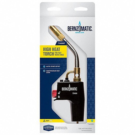Bernzomatic TS4000 Hand Torch Swirl Flame, Instant On - Off, Preset Flame, Fixed Tip, Swirl, Hand Torch - KVM Tools Inc.KV4NE96