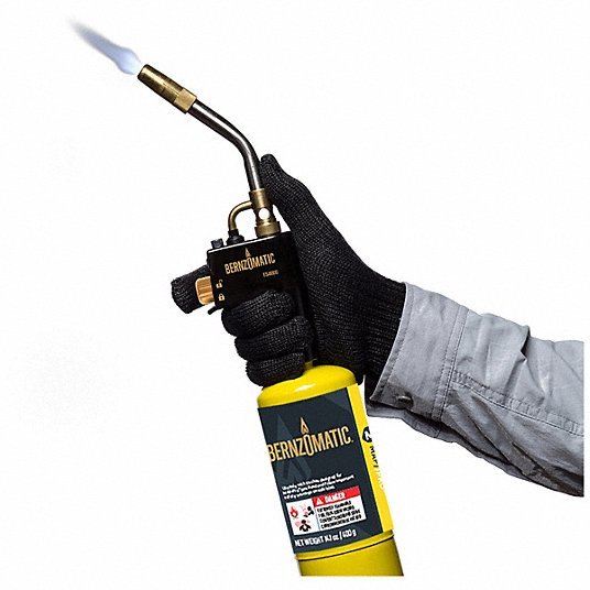Bernzomatic TS4000 Hand Torch Swirl Flame, Instant On - Off, Preset Flame, Fixed Tip, Swirl, Hand Torch - KVM Tools Inc.KV4NE96