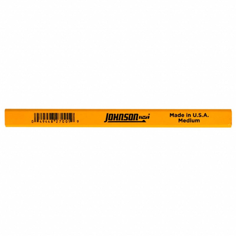 Johnson CPB-12 Carpenter's Pencil, Medium, Yellow Body Color