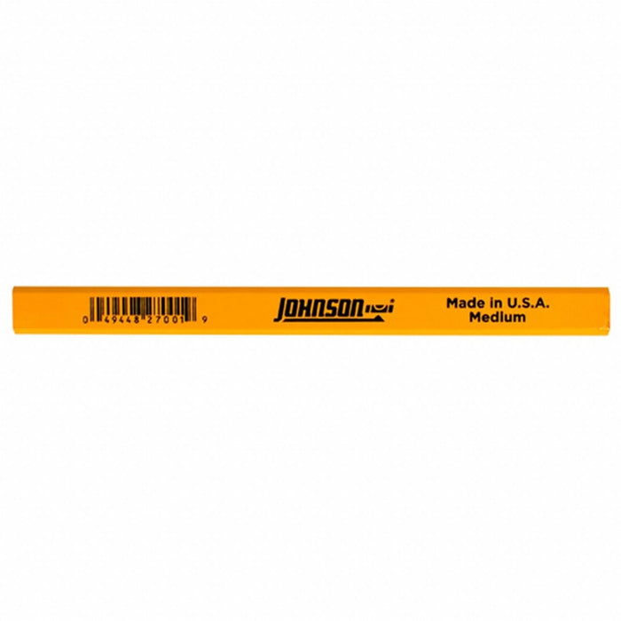 Johnson CPB-12 Carpenter's Pencil, Medium, Yellow Body Color