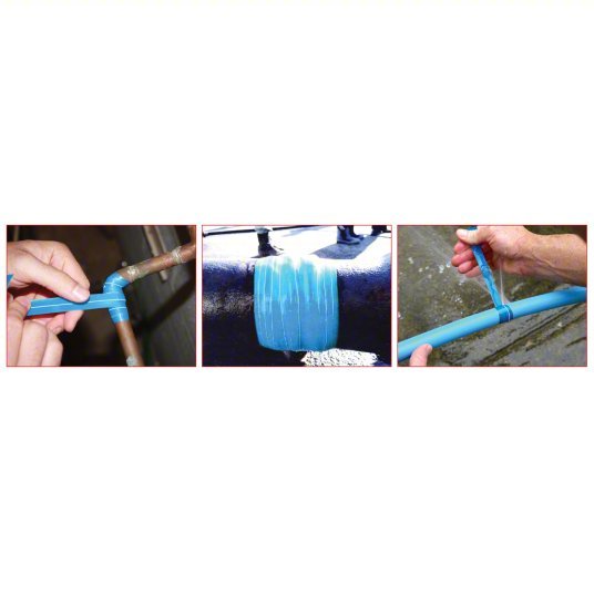 Blue Monster 76085 Repair Tape Self - Fusing Tape, 1 in x 4 yd, Blue, Continuous Roll, Pack Qty: 10 - KVM Tools Inc.KV852RK4