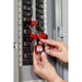 Brady 146124 Compact Nylon Padlock 8 in Steel Shackle KD Red with 15.75 in Cable - KVM Tools Inc.KV146124