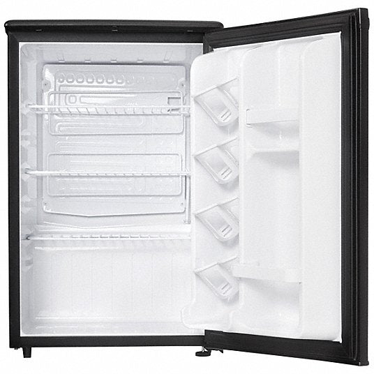 Danby DAR026A1BDD Mini Refrigerator Black, 2.6 cu ft Total Capacity, 4 Shelves, Energy Star Certified - KVM Tools Inc.KV10N668