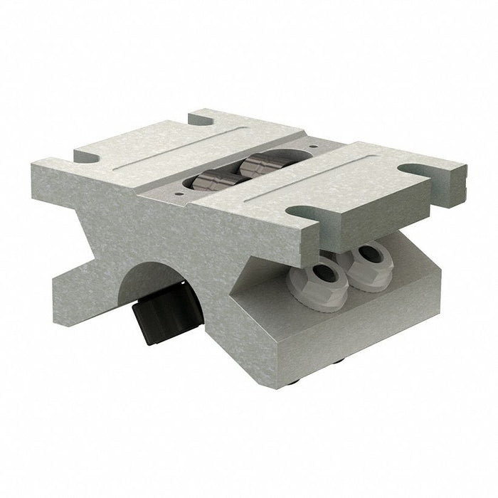 PBC Linear F-DPB-32-OPN Floating Double Roller Pillow Block, For 2 in Round Shaft, 4,800 lbf Dynamic Load Rating