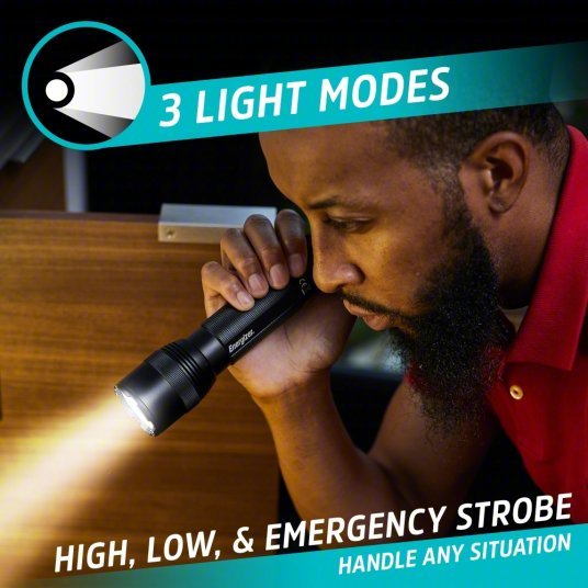 Energizer ENYMHT61 Flashlight Rechargeable, 1,200 lm Max Brightness, USB Cord Charger Included, Black - KVM Tools Inc.KV797EY3