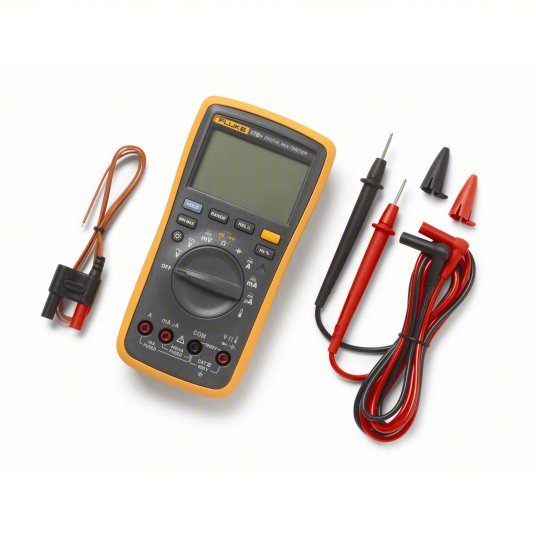 FLUKE - 17B+ ESP Digital Multimeter CAT III 600V, Avg, 1,000 V Max AC Volt Measurement, 4,000, LCD - KVM Tools Inc.KV825MX1