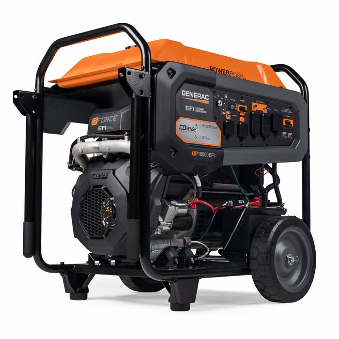 Generac 8917 Portable Generator, Conventional, Gasoline, 18, 000 W Running, 22, 500 W Starting, 120/240V AC