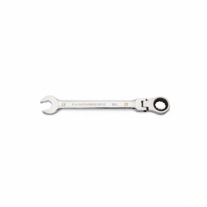 GearWrench 86722 Flex-Head Ratcheting Combination Wrench 22 mm