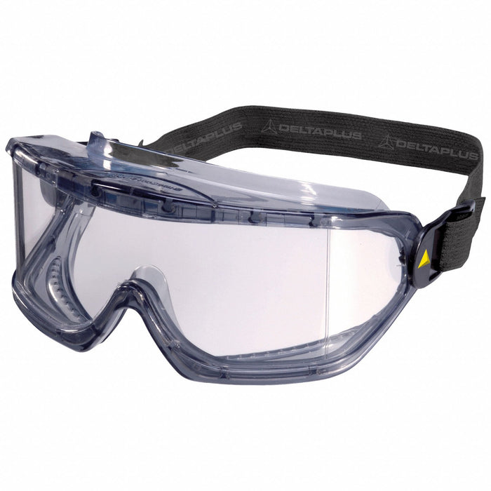 Deltaplus USA GALERVI Safety Goggles, Clear Lens Color, Anti-Fog/Scratch-Resistant, Indirect, Elastic, 1 PR PK10