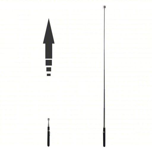 Ullman HT - 2 Magnetic Retrieval Tool 1 in Jaw Cap., Mag. Typ. Neodymium, Shft. Typ. Telescoping - KVM Tools Inc.KV16W182