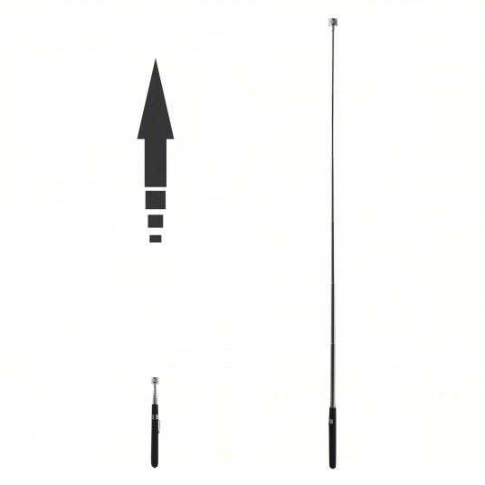 Ullman HT - 2 Magnetic Retrieval Tool 1 in Jaw Cap., Mag. Typ. Neodymium, Shft. Typ. Telescoping - KVM Tools Inc.KV16W182