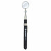 Ullman HTE-2 Inspection Mirror: 1 1/4 in Dia Mirror Size, Glass, Round