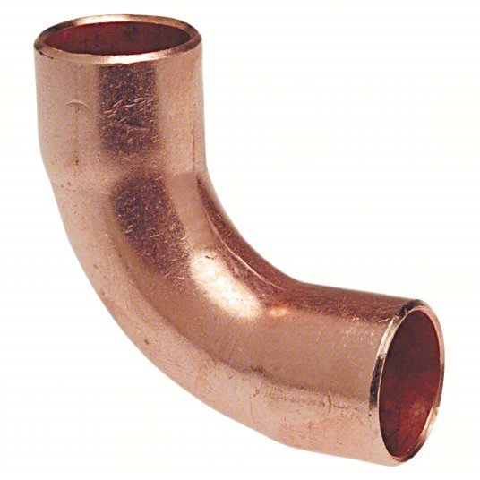 Nibco 607LT 7/8 Long Radius Elbow Wrot Copper, Cup x Cup, 7/8 in x 7/8 in Copper Tube Size, For 1 in x 1 in Tube OD - KVM Tools Inc.KV39R608