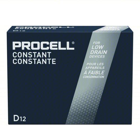 Duracell Procell PC1300 Battery D, Everyday, Alkaline, 1.5V DC, Procell Constant, 12 PK - KVM Tools Inc.KV5LE21