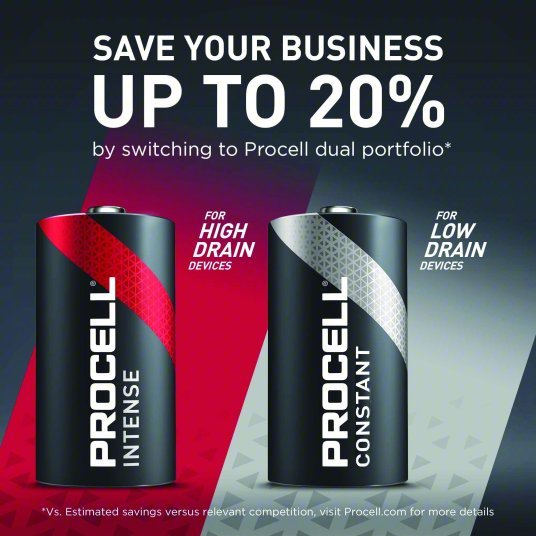 Duracell Procell PC1300 Battery D, Everyday, Alkaline, 1.5V DC, Procell Constant, 12 PK - KVM Tools Inc.KV5LE21