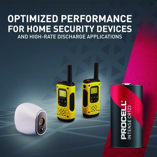 Duracell PL123 Battery 123 Battery Size, Lithium, 1,600 mAh Capacity, 3V DC, 12 PK - KVM Tools Inc.KV11W123
