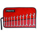Proto J3100M Open End Wrench Set Alloy Steel, Chrome, 11 Tools, 9 mm to 19 mm Range of Head Sizes - KVM Tools Inc.KV1Q407