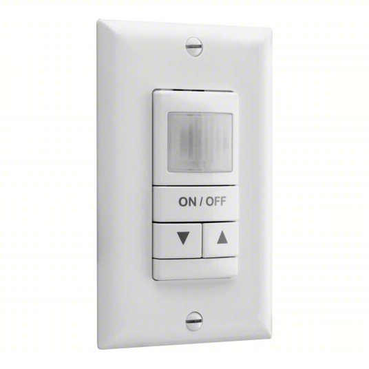 Occupancy Sensor WSX PDT WH, Fluorescent/Incandescent/LED, Hard Wired, 800W - KVM Tools Inc.KV20VE44