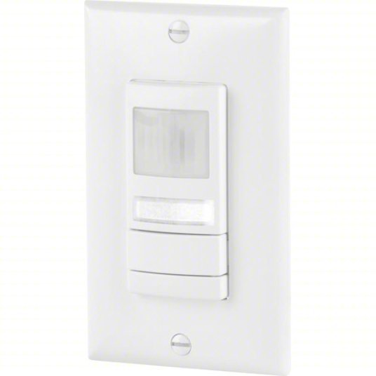 Occupancy Sensor WSX PDT NL WH, Fluorescent/Incandescent/LED, Hard Wired, 800W - KVM Tools Inc.KV20VE48